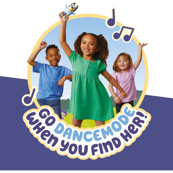 Figurine Électronique Bluey Cache-Cache, Articulée, Musicale avec Mode Danse, Jouet Interactif 3+ ans Figurine Électronique Bluey Cache-Cache, Articulée, Musicale avec Mode Danse, Jouet Interactif 3+ ans