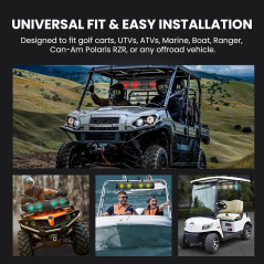 Barre Son Bluetooth Golf Cart 28 Étanche RGB 8 Hauts-Parleurs