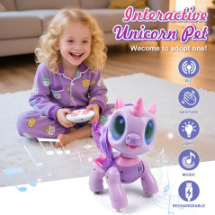 BIRANCO Robot Licorne Télécommandé - Jouet STEM Enfant 3-6 ans