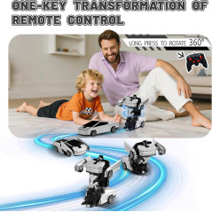 Voiture Télécommandée Robot 360° Drift 2.4Ghz pour Enfants