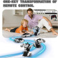 Remote Control Cyber Transformer Car 2.4GHz One-Button Deformation 360° Rotation Drift RC Truck Toy for Kids Remote Control Cyber Transformer Car 2.4GHz One-Button Deformation 360° Rotation Drift RC Truck Toy for Kids