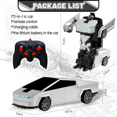 Voiture Télécommandée Robot 360° Drift 2.4Ghz pour Enfants