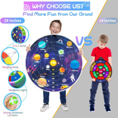 Fléchettes LED 2 en 1 29 pour Enfants 8-12 ans, Jeux APP