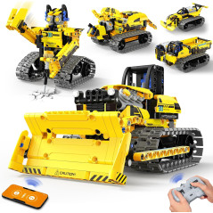 Kit Robot STEM 5-en-1, 452 pcs, Télécommande & Appli, 8-14 ans