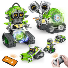 Robot STEM 5en1 à Construire 478Pcs - Cadeau Éducatif 6-12 ans