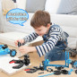 Kit Robot Bras Télécommandé Flexible 360° avec Pinces et Roues, 2 en 1, Cadeau Idéal Enfants et Adultes Kit Robot Bras Télécommandé Flexible 360° avec Pinces et Roues, 2 en 1, Cadeau Idéal Enfants et Adultes