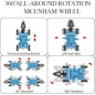 Kit Robot Bras Télécommandé Flexible 360° avec Pinces et Roues, 2 en 1, Cadeau Idéal Enfants et Adultes Kit Robot Bras Télécommandé Flexible 360° avec Pinces et Roues, 2 en 1, Cadeau Idéal Enfants et Adultes
