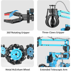 Robot Arm Kit 2 en 1 avec télécommande, cadeau idéal
