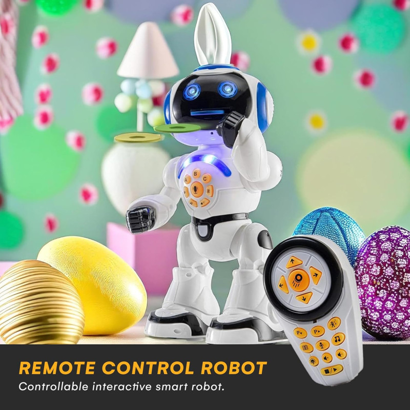 Robot RC Programmable LED 12 - Jouet Dansant et Parlant