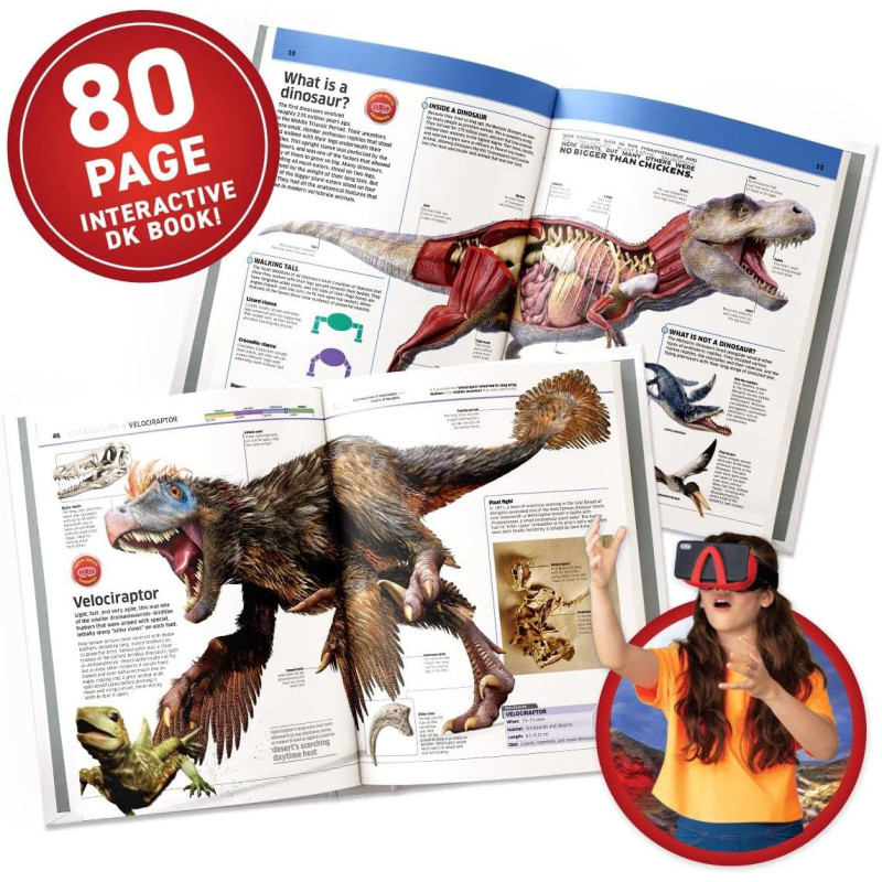 Boîte Cadeau VR Dinosaures Abacus Brands - Jeu Éducatif STEM