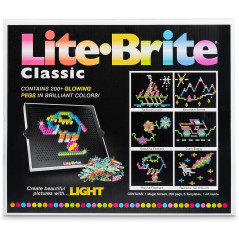 Lite Brite Classic Retro Toy – STEM Art & Light Creativity for Kids 4+