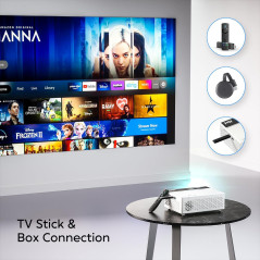 TMY 1080P Mini Projector with Bluetooth & Screen – Portable & HD Quality