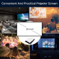 Projecteur portable TMY 1080P Full HD Bluetooth, compatible TV Stick, Smartphone, HDMI, USB, intérieur et extérieur Projecteur portable TMY 1080P Full HD Bluetooth, compatible TV Stick, Smartphone, HDMI, USB, intérieur et extérieur