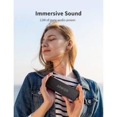 Anker Soundcore 2 Bluetooth Speaker - Waterproof, BassUp, 24H Playtime