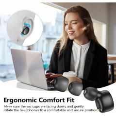 Écouteurs Sans Fil Kurdene Bluetooth 5.3, Son Profond & Léger