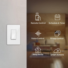 Kasa HS200P3 Smart Light Switch, Single Pole, Alexa & Google Compatible