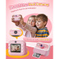 Appareil Photo Instantané Double Caméra Avant/Arrière 1080P pour Enfants 3-12 Ans, Cadeau Anniversaire Appareil Photo Instantané Double Caméra Avant/Arrière 1080P pour Enfants 3-12 Ans, Cadeau Anniversaire