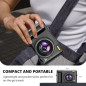 2024 4K Digital Camera 48MP Vlogging with Autofocus, 16X Zoom, 3 Flip Screen, Dual Batteries & SD Card, Black