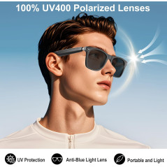 Lunettes Traduction AI 164 Langues, Musique & Appels Bluetooth