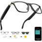 AI Translation Smart Glasses with ChatGPT, Bluetooth, 164 Languages, Color-Change Lens, Headphone & Speaker