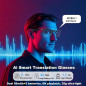 AI Translation Smart Glasses with ChatGPT, Bluetooth, 164 Languages, Color-Change Lens, Headphone & Speaker
