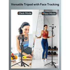 Trépied USKEYVISION Auto Face Tracking 360° avec Lumière LED
