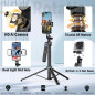 Auto Face Tracking 360° Rotation Tripod Stand for Android & iPhone with Remote, Gesture Control, No App Needed Auto Face Tracking 360° Rotation Tripod Stand for Android & iPhone with Remote, Gesture Control, No App Needed