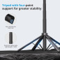 Trépied Auto Suivi Visage 67'' avec Rotation 360°, Télécommande Bluetooth, Support Téléphone pour iPhone, Vlog, Live, Appels vid Trépied Auto Suivi Visage 67'' avec Rotation 360°, Télécommande Bluetooth, Support Téléphone pour iPhone, Vlog, Live, Appels vid