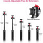 ULANZI MT-16 Trépied Mini Extensible 4 Niveaux Tête Rotative 360° Léger pour Appareil Photo et Webcam ULANZI MT-16 Trépied Mini Extensible 4 Niveaux Tête Rotative 360° Léger pour Appareil Photo et Webcam