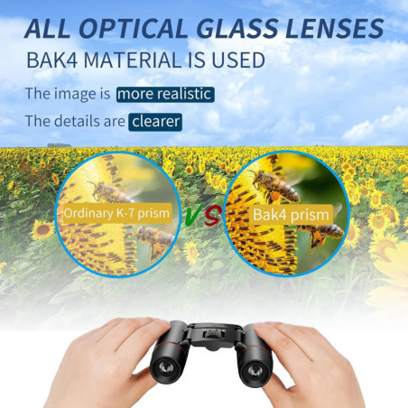 Compact HD Binoculars for Adults & Kids – Portable, Lightweight & Foldable