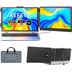 KEFEYA Écran Portable 14 FHD IPS USB-C/HDMI Dual Screen