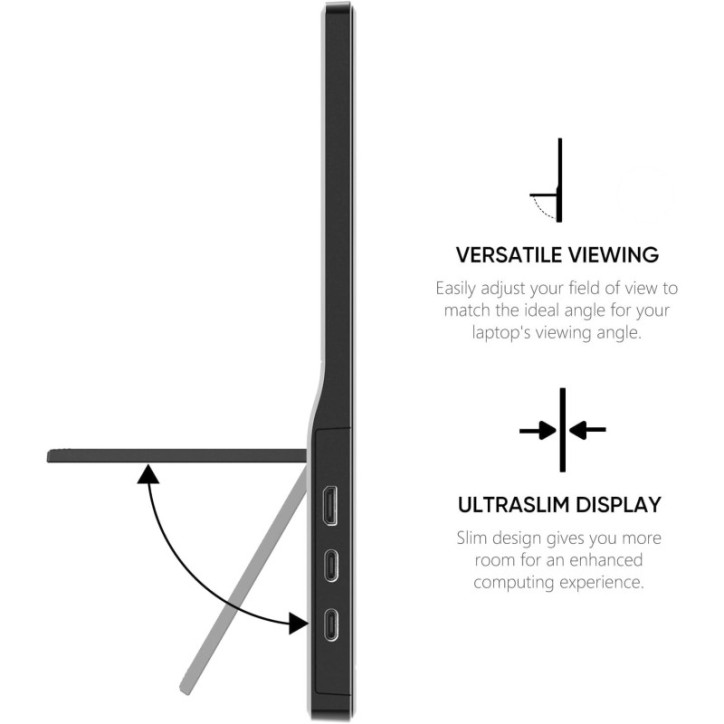 Écran Portable 15,6 1080P USB-C HDMI Ultra-mince IPS avec Support, Compatible PC, Mac, PS, Xbox, Switch Gaming Écran Portable 15,6 1080P USB-C HDMI Ultra-mince IPS avec Support, Compatible PC, Mac, PS, Xbox, Switch Gaming
