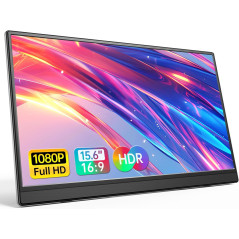 Écran portable 15.6 FHD USB-C HDMI ultra-fin pour gaming