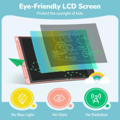 Tablette d'Écriture TECJOE 8.5 Colorée pour Enfants