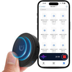 132G Voice Activated Recorder - 100H Portable Audio with AI Noise Reduction