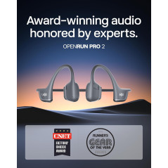 SHOKZ OpenRun Pro 2: Wireless Bone Conduction Sport Headphones with Deep Bass