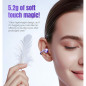 King Lucky Purple Clip-On Wireless Bluetooth 6.0 Earbuds, Noise Cancelling, IPX5, 50H Play, Sport-Friendly King Lucky Purple Clip-On Wireless Bluetooth 6.0 Earbuds, Noise Cancelling, IPX5, 50H Play, Sport-Friendly