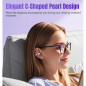 King Lucky Purple Clip-On Wireless Bluetooth 6.0 Earbuds, Noise Cancelling, IPX5, 50H Play, Sport-Friendly King Lucky Purple Clip-On Wireless Bluetooth 6.0 Earbuds, Noise Cancelling, IPX5, 50H Play, Sport-Friendly
