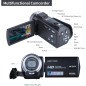 Caméra Caméscope ORDRO HDV-V12 1080P Vision Nocturne HD avec Carte 16Go et 2 Batteries Caméra Caméscope ORDRO HDV-V12 1080P Vision Nocturne HD avec Carte 16Go et 2 Batteries