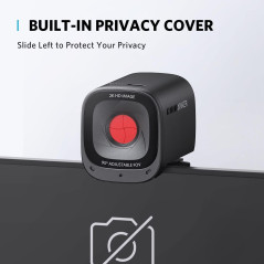 Anker PowerConf C200 Webcam 2K avec Correction Lumineuse & Micro AI