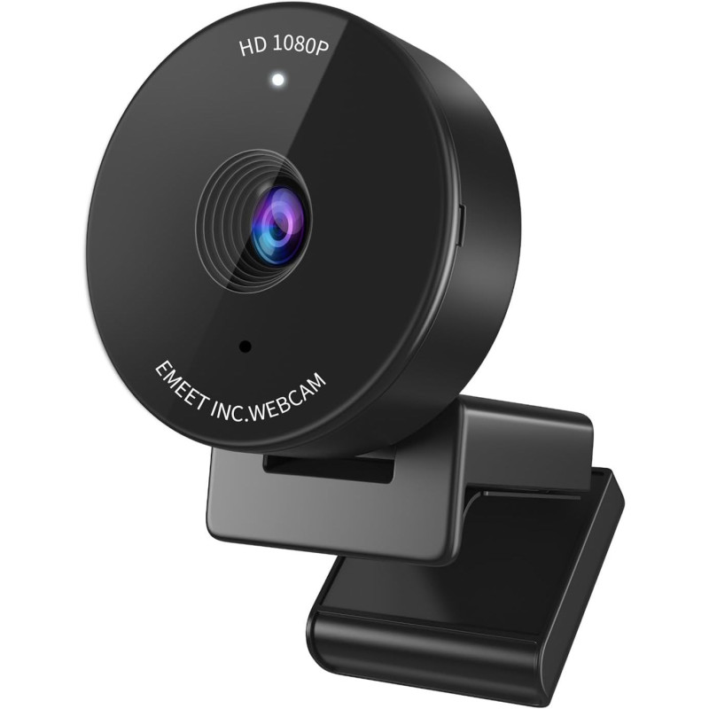 EMEET Webcam 1080P USB avec Micro et Couvre-Confidentialité