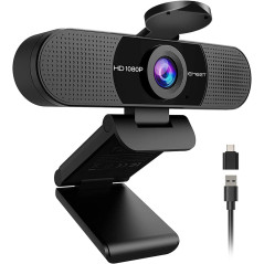 Webcam EMEET 1080P 2025 avec Microphone & USB Type-C