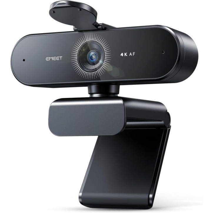 EMEET NOVA 4K Webcam for PC - Ultra HD, PDAF Autofocus, Dual Mics, 73° FOV, Auto Light, Privacy Cover