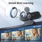 EMEET NOVA 4K Webcam for PC - Ultra HD, PDAF Autofocus, Dual Mics, 73° FOV, Auto Light, Privacy Cover