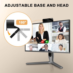 Webcam Full HD 1080P pour PC Mac - Appels Skype & Zoom
