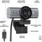 Logitech MX Brio Ultra HD 4K Webcam, 1080p 60FPS, Show Mode, GameChat, Compatible with Teams, Zoom, Switch 2 Logitech MX Brio Ultra HD 4K Webcam, 1080p 60FPS, Show Mode, GameChat, Compatible with Teams, Zoom, Switch 2