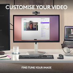 Logitech MX Brio Ultra HD 4K Webcam – 1080p 60 FPS, GameChat Mode