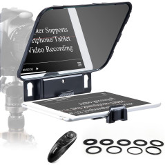 Desview T3 Teleprompter 8 avec Télécommande pour iPad/Smartphone