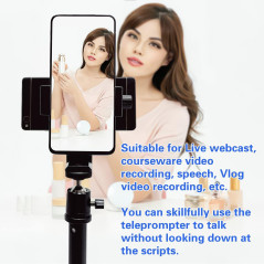 Neewer 20 Desk Teleprompter Kit for iPhone & Android with Double Holder