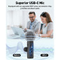 Microphone Lavalier USB-C Sans Fil Rotatif avec Réduction de Bruit pour Android, PC, Vlog, Podcast Microphone Lavalier USB-C Sans Fil Rotatif avec Réduction de Bruit pour Android, PC, Vlog, Podcast